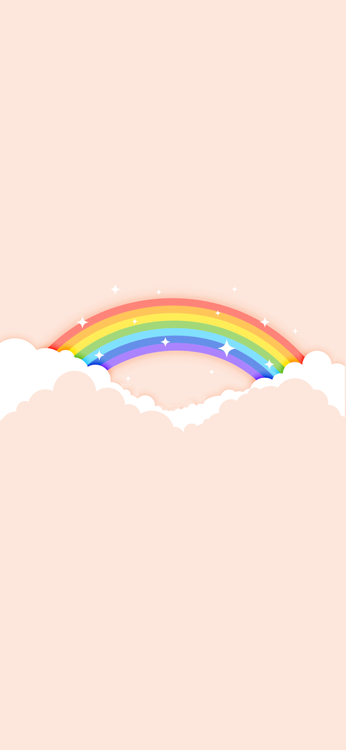 704x1525 Cute Rainbow Wallpaper
