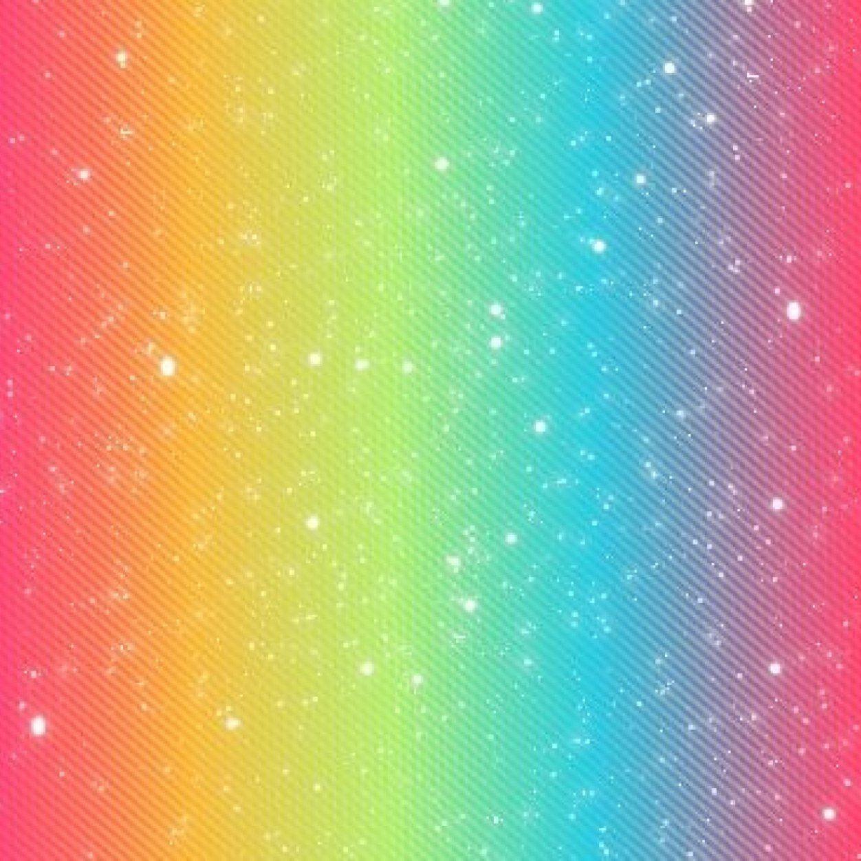 1252x1252 Galaxy Rainbow Glitter Wallpaper iPhone