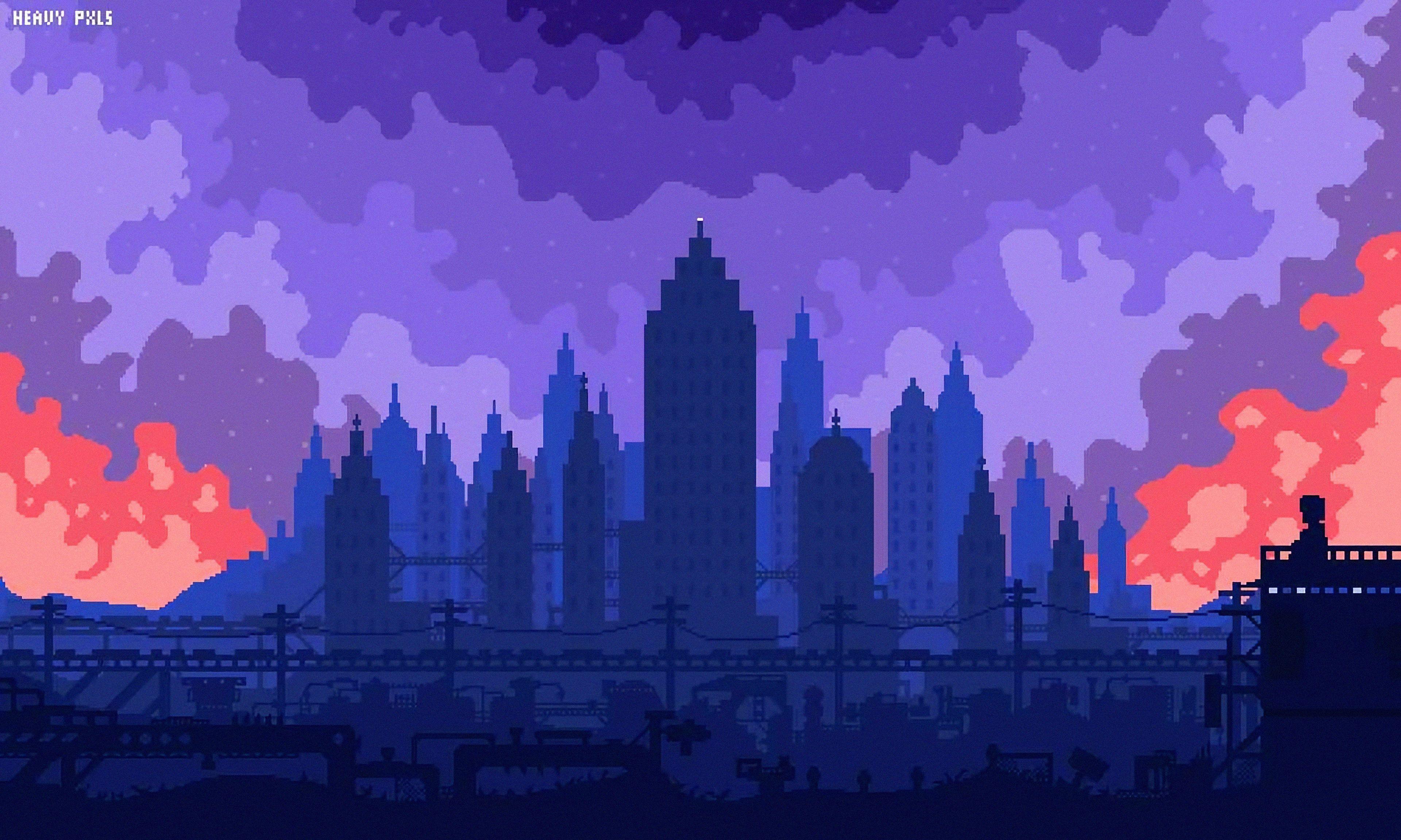 3840x2304 High Skies Pixel Art 4k Apple iPhone, iPod Touch, Galaxy Ace , HD 4k Wallpaper, Image, Background, Photos and Picture