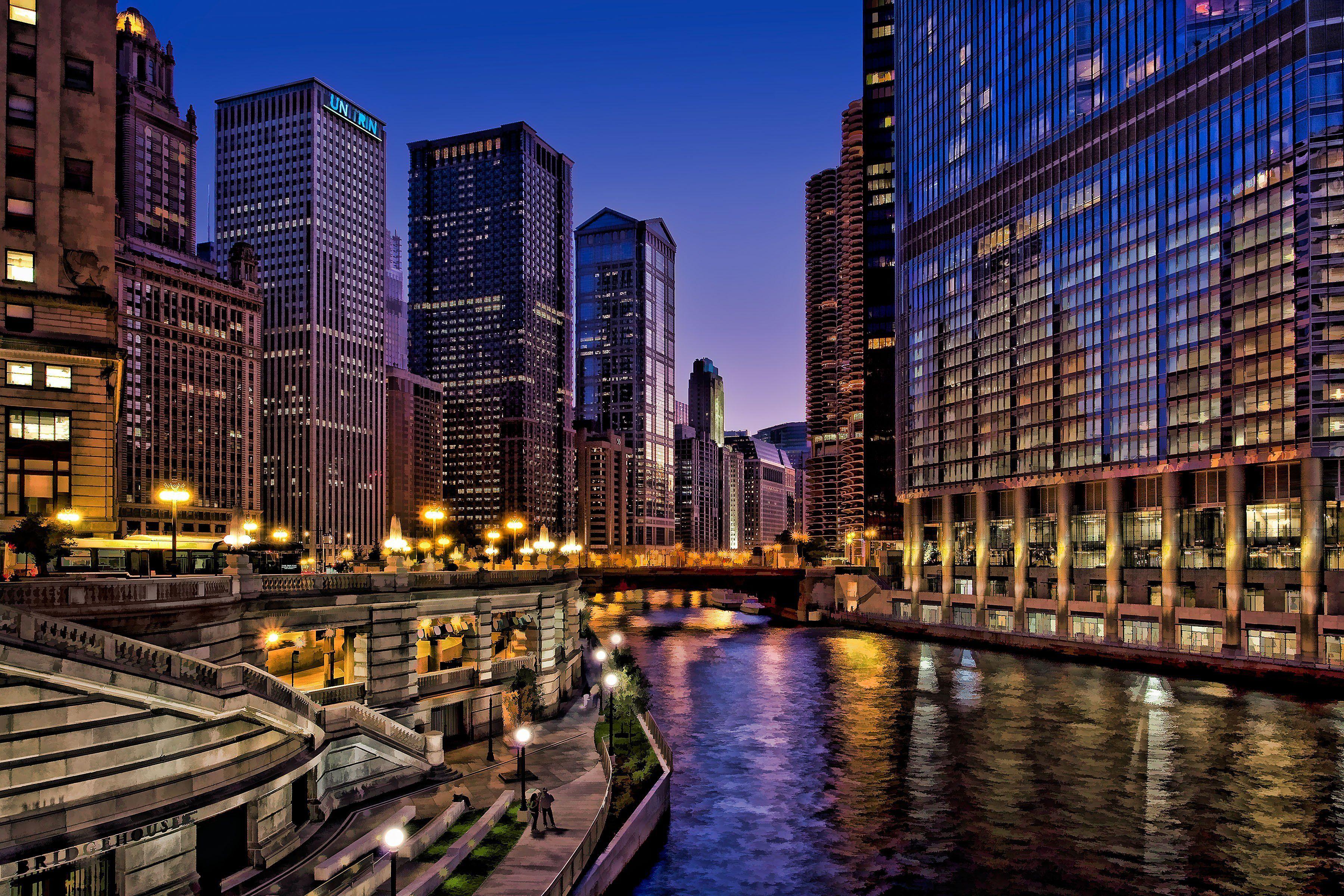 3600x2400 Downtown Chicago Desktop Wallpaper