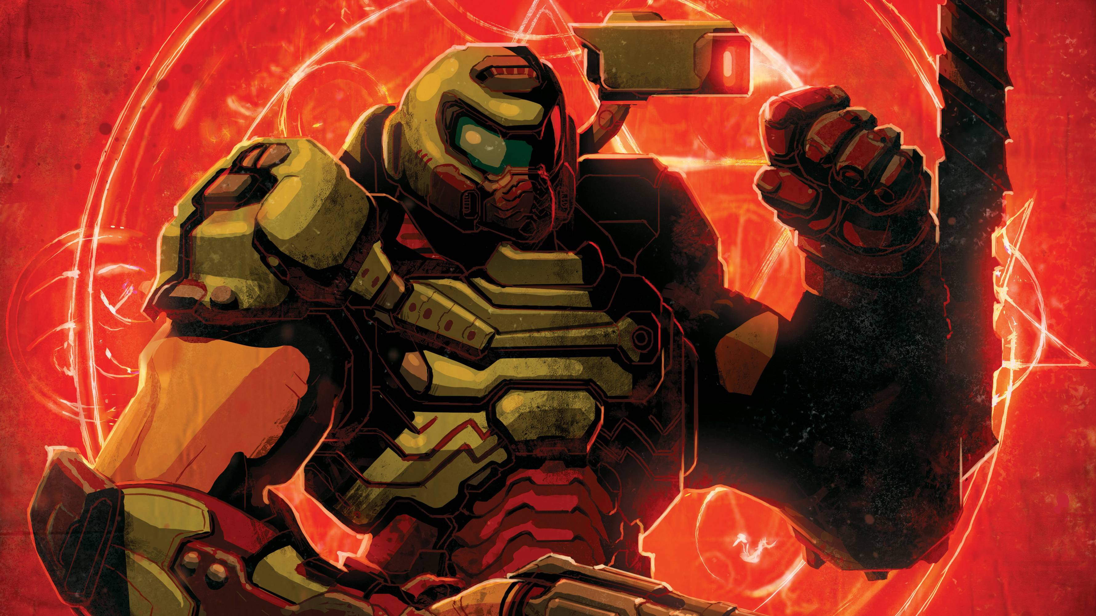 3560x2002 DOOM Eternal FanArt Wallpaper, HD Games 4K Wallpaper