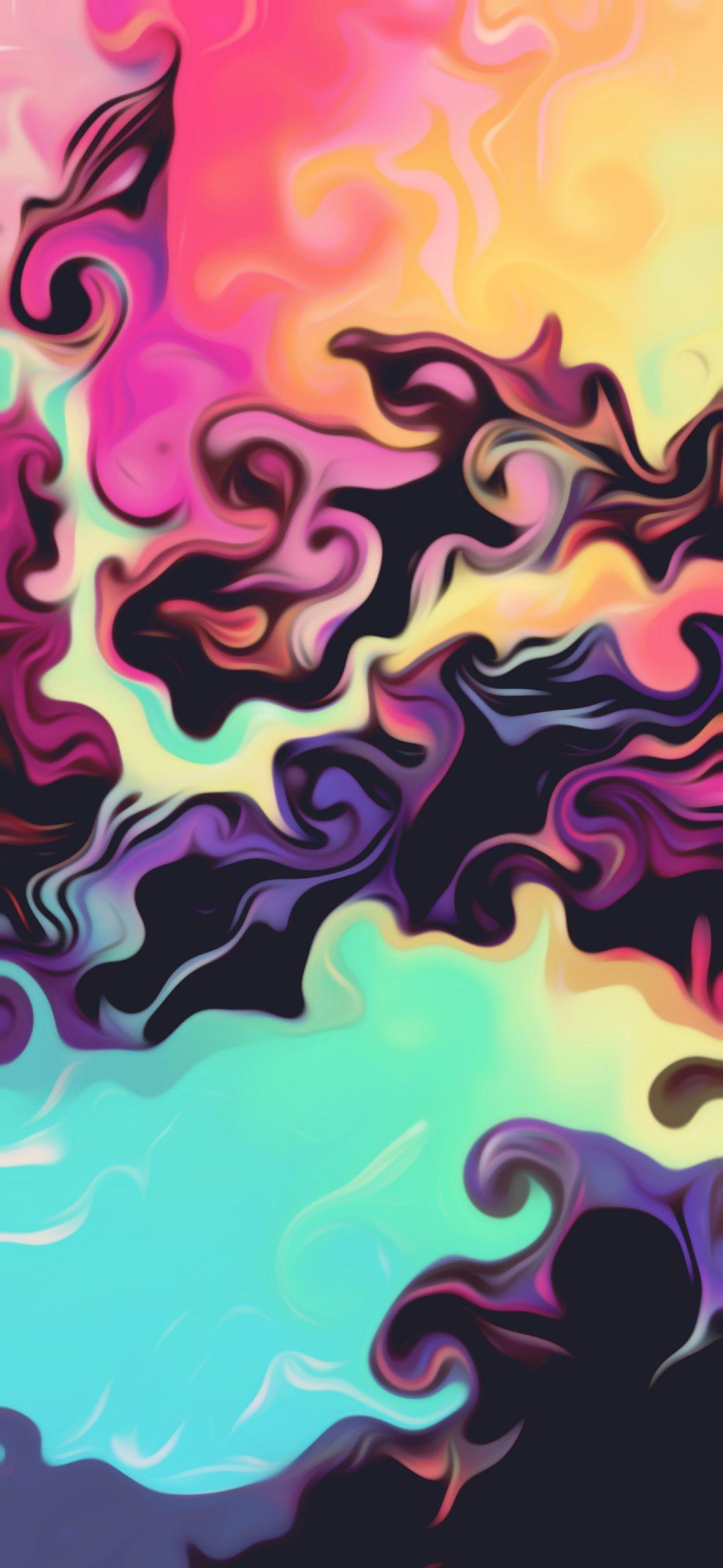 1181x2560 Smooth vector wallpaper pack for iPhone
