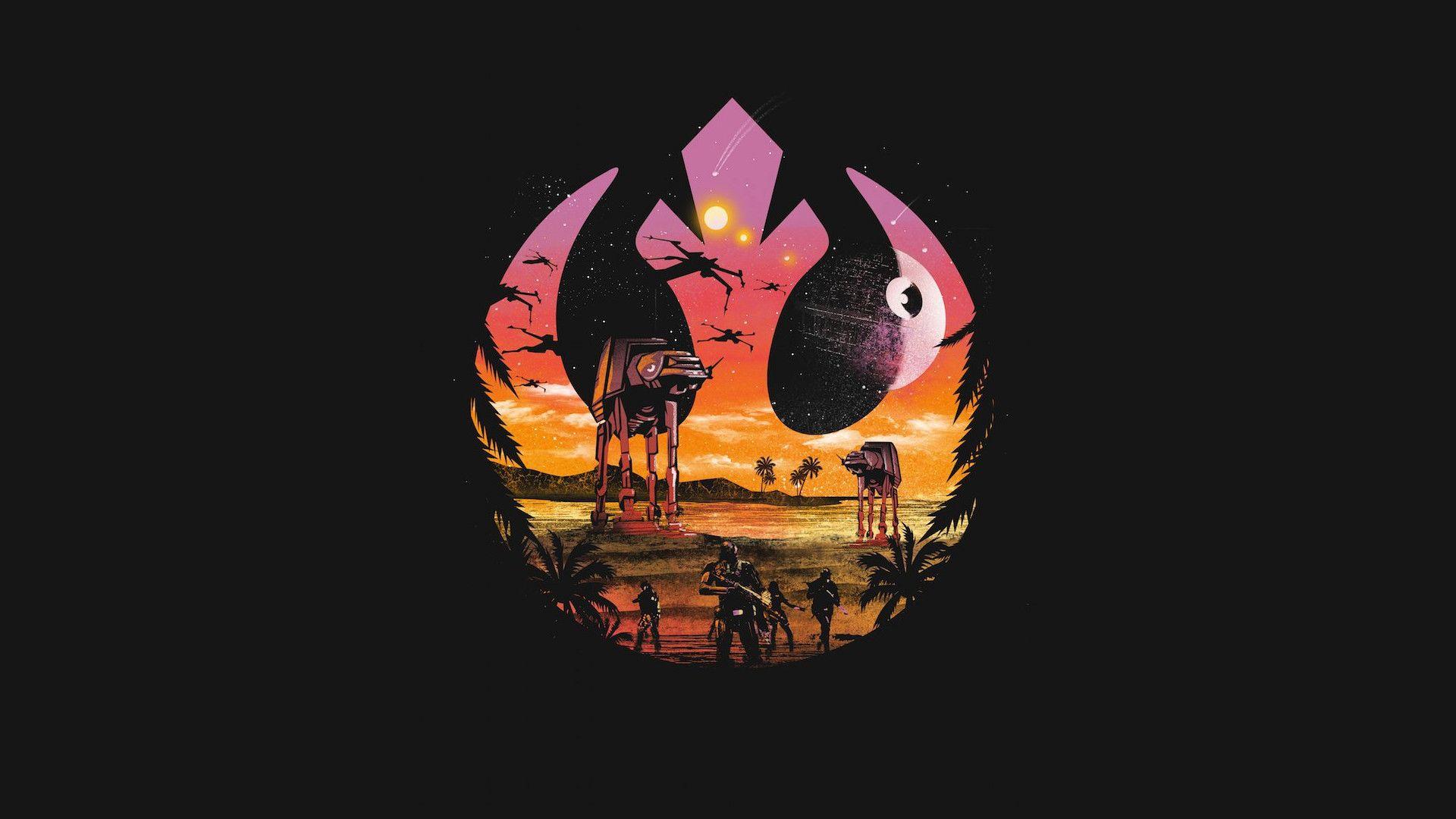 1920x1080 Star Wars Rebel Logo Wallpaper
