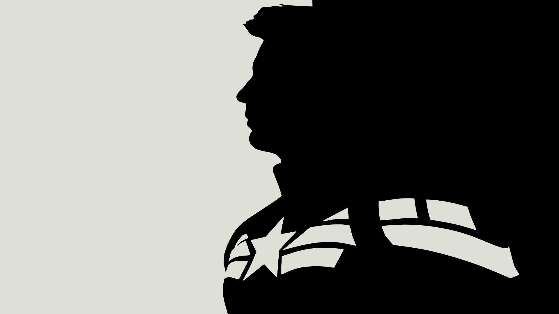 1920x1080 General Captain America: The Winter Soldier vector Captain America Chris Evans minimalism profile artwork