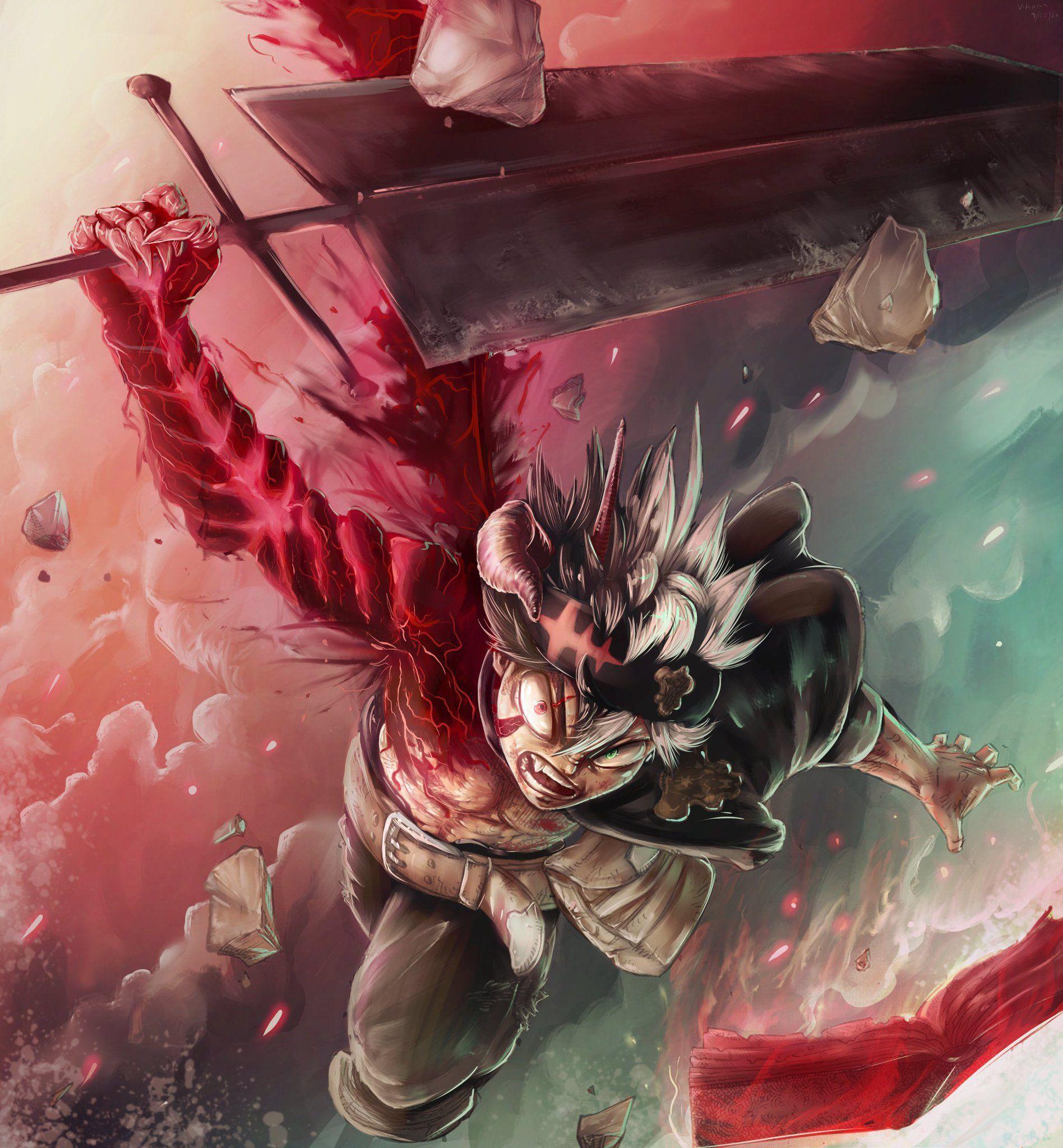 1896x2048 Clover. Black clover anime, Black clover manga, Samurai wallpaper