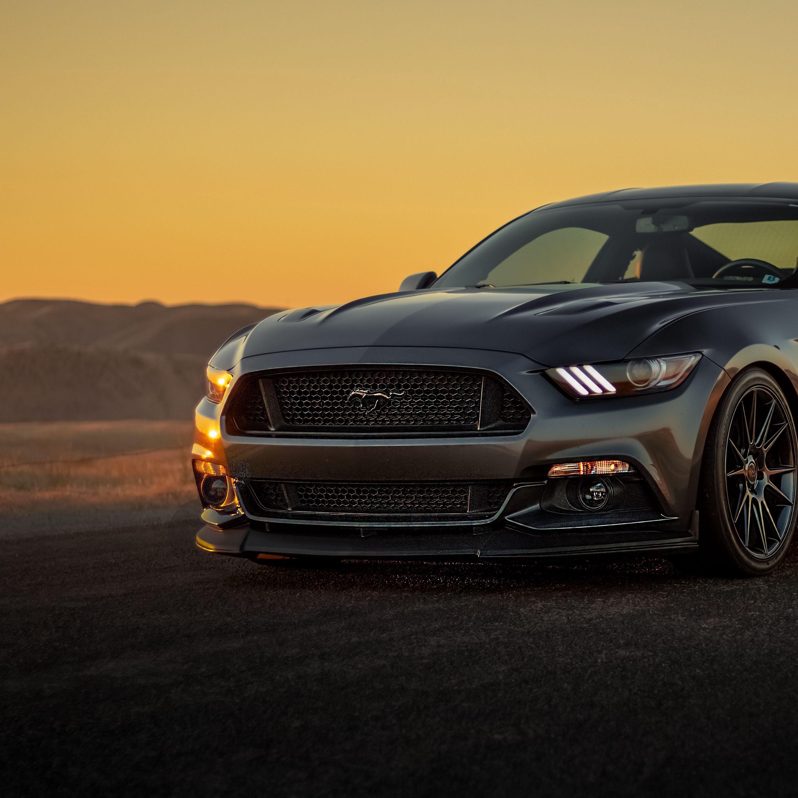 2780x2780 Download wallpaper 2780x2780 ford mustang, ford, bumper, gray, sunset ipad air, ipad air ipad ipad ipad mini ipad mini ipad mini ipad pro 9.7 for parallax HD background
