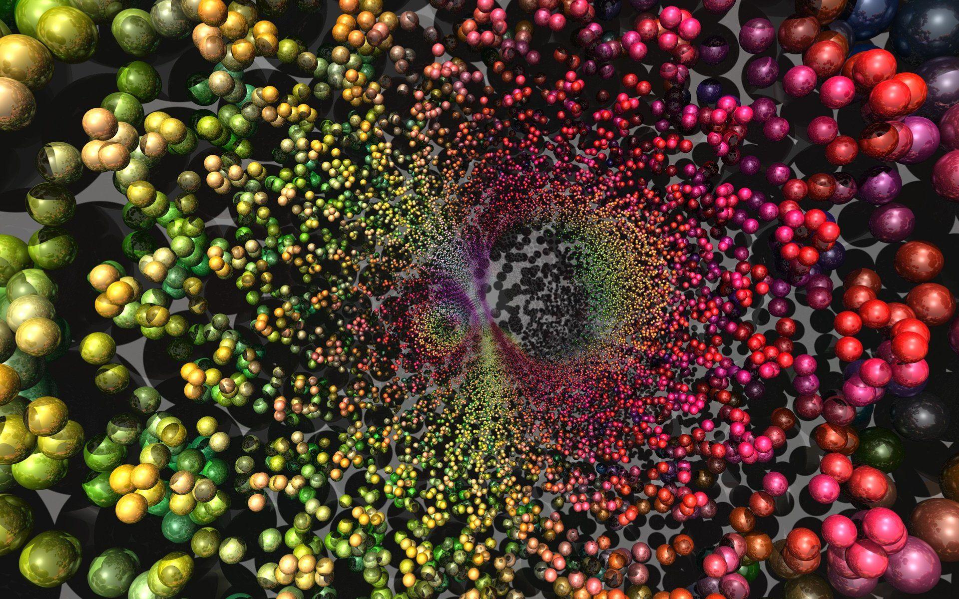 1920x1200 DNA 3 D Structure Molecule Pattern Abstraction Genetic Psychedelic Wallpaperx1200