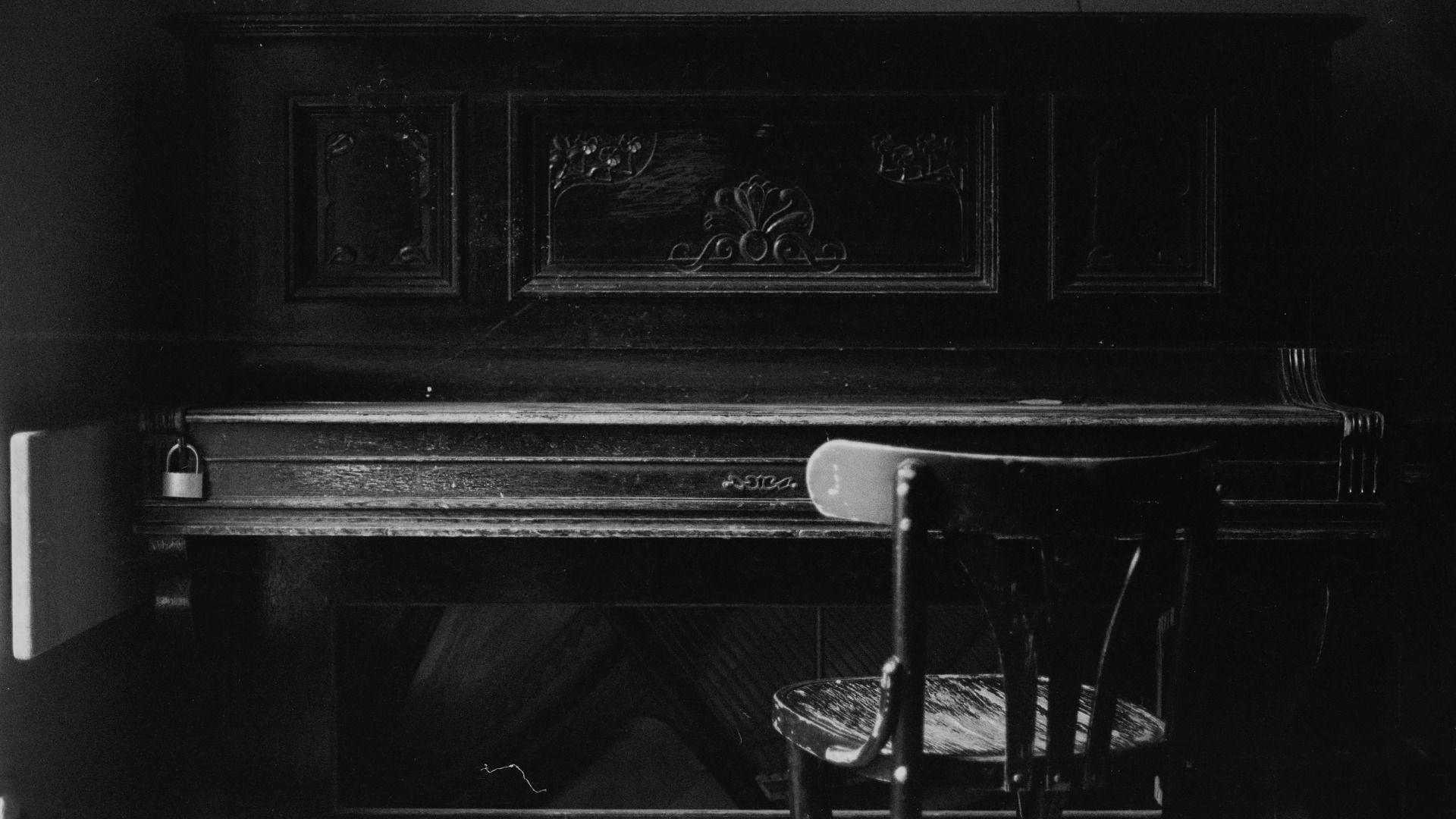 1920x1080 1920x1080 piano dark monochrome musical instrument old chair wallpaper JPG 395 kB