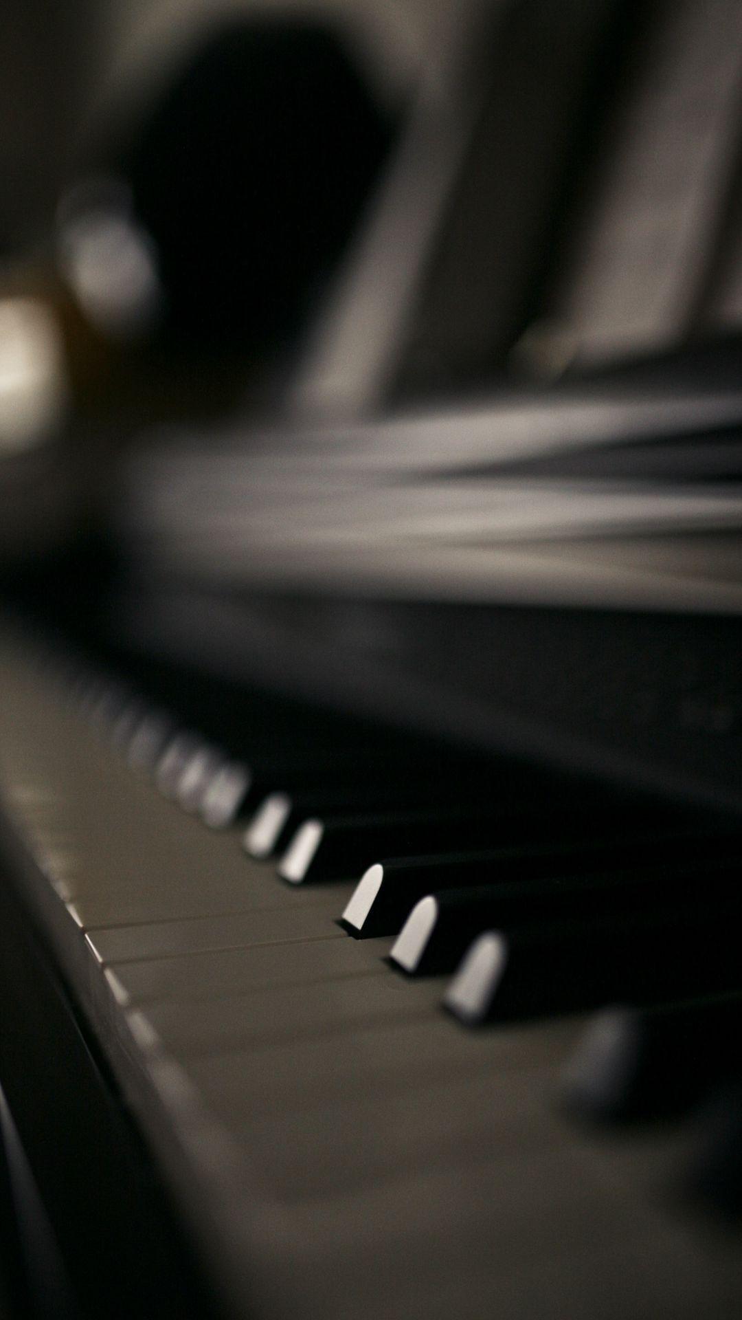 1080x1920 Black Piano Wallpaper