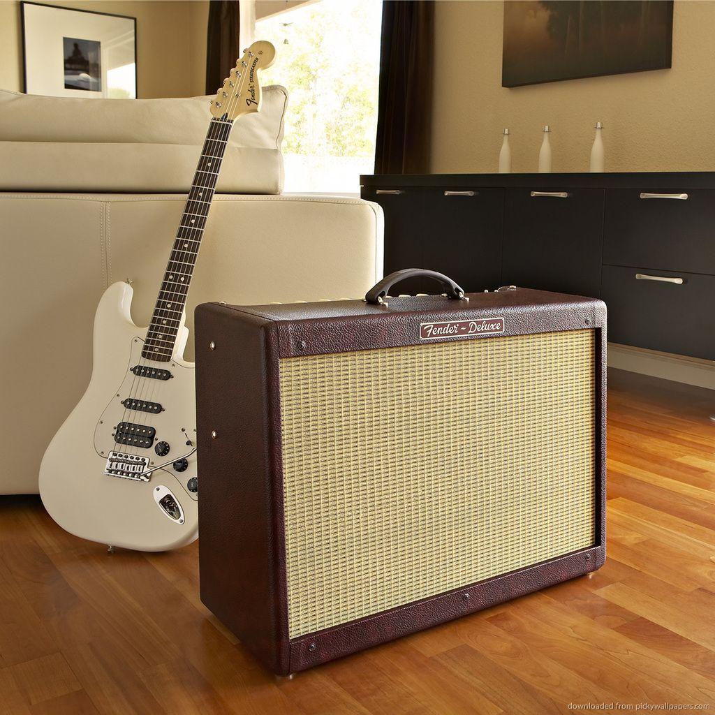 vintage guitar amp wallpaper