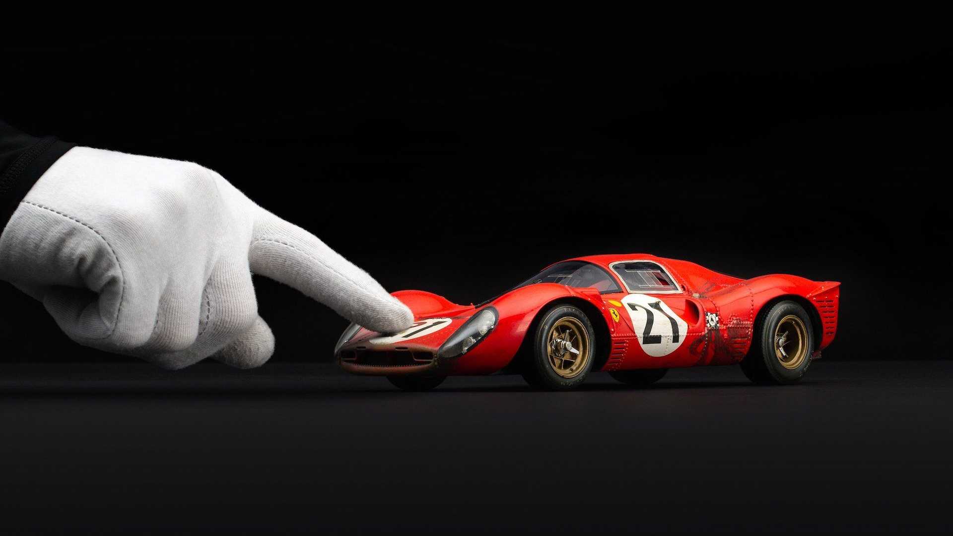 1920x1080 Amalgam Debuts Small Scale Weathered Ferrari 330 P4 Le Mans Model