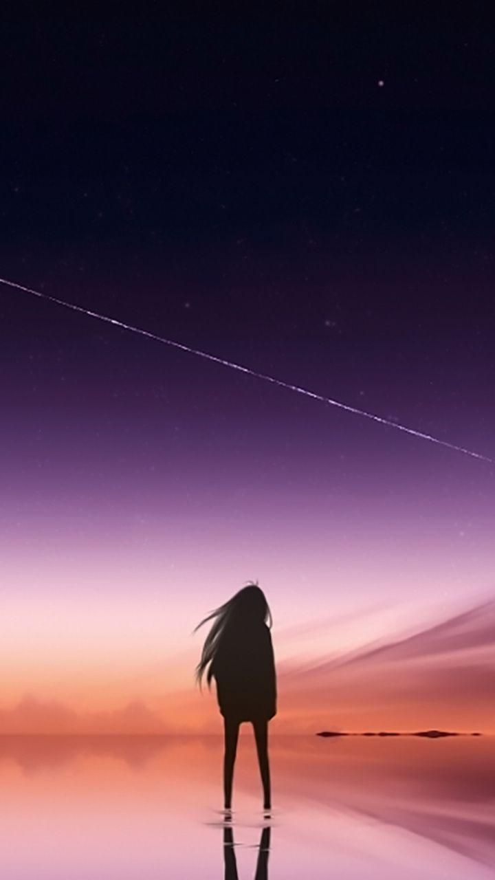 720x1280 Alone Anime Wallpaper