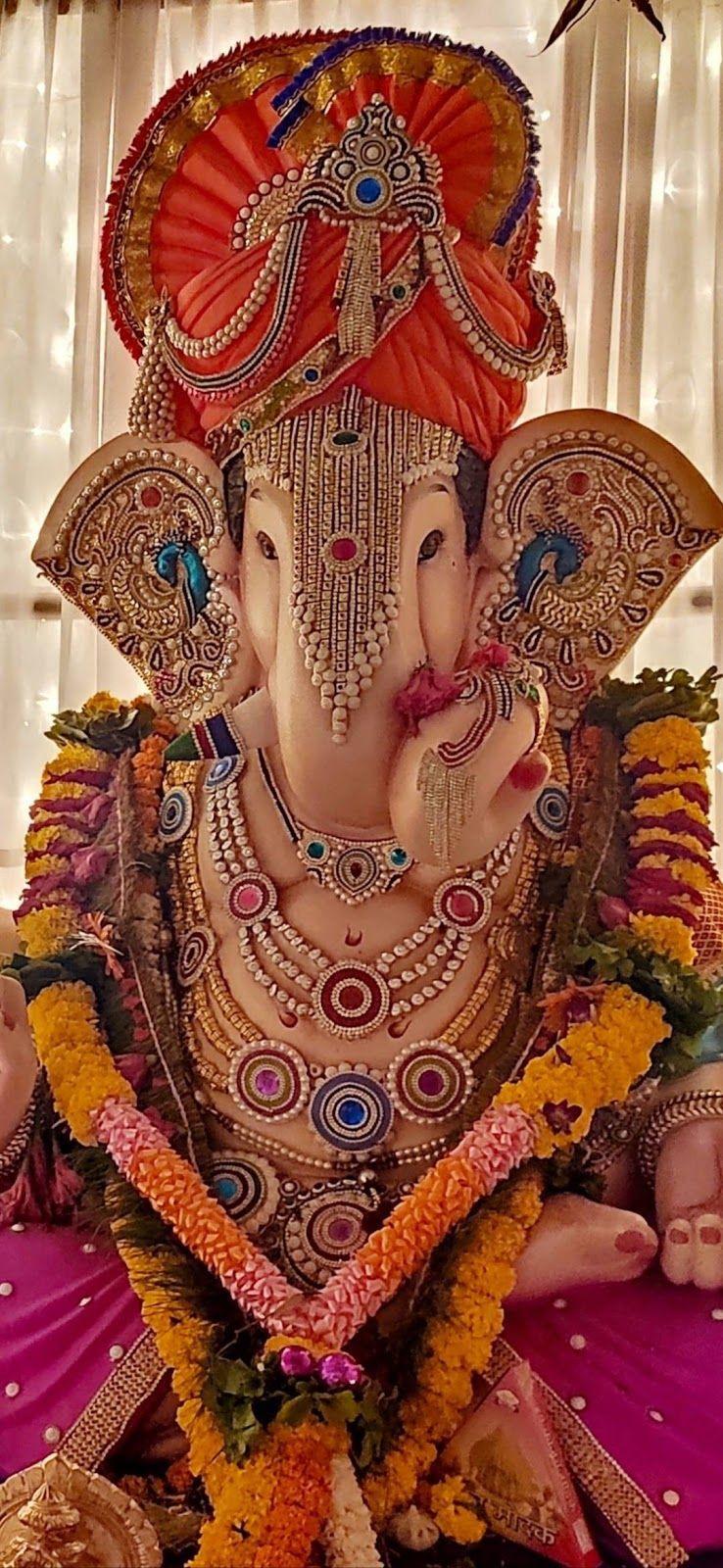 738x1600 Lord ganesha ultra HD wallpaper for mobile and PC background. God ganesha full HD wallpaper. Ganesh chaturthi image. God ganesha image full HD download