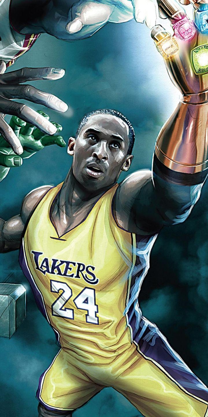 720x1440 Animated Basketball Players Wallpaper