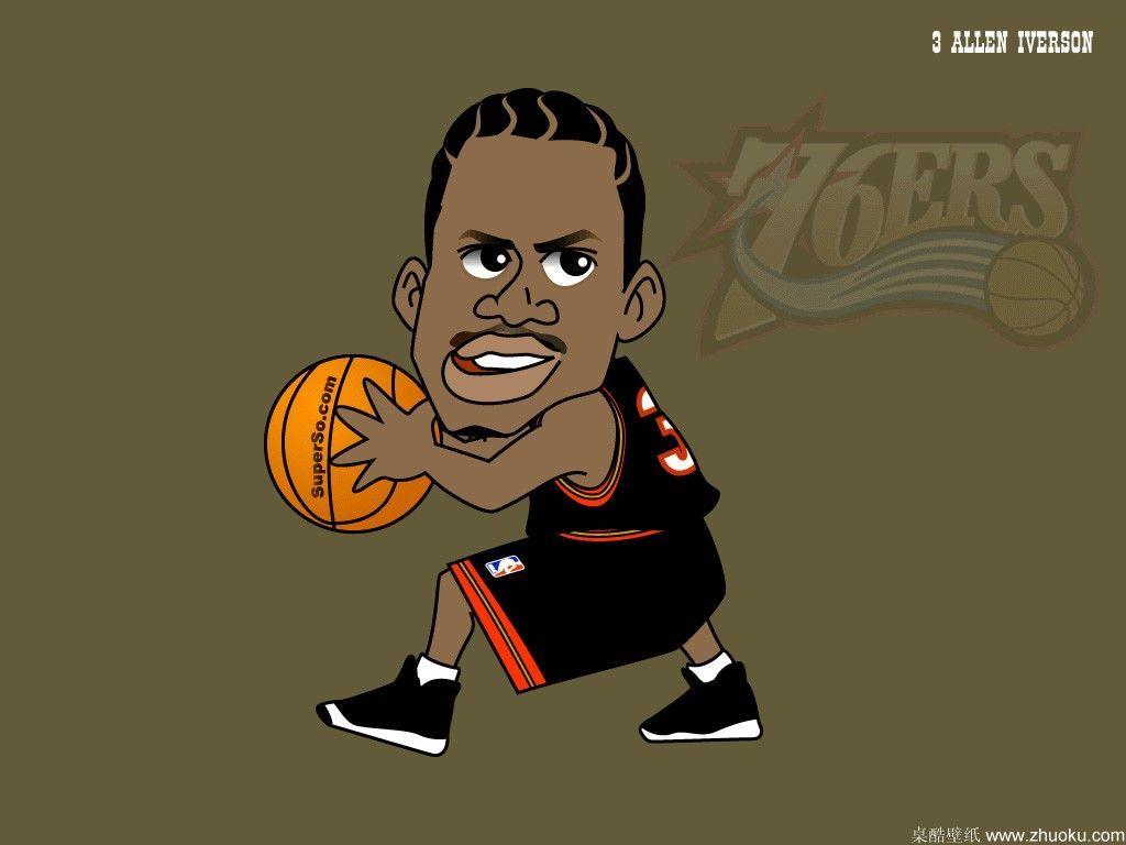 Tap to see Collection of Famous NBA Basketball Players Cute Cartoon  Wallpapers for