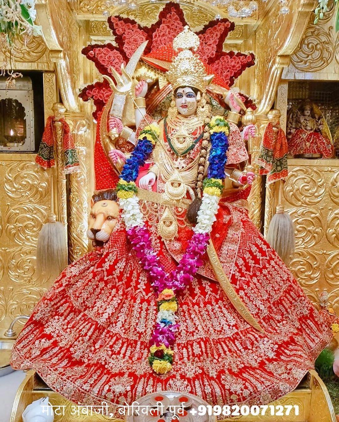1080x1347 Mota Ambaji, Borivali East* मोटा अंबाजी, बोरिवली पूर्व दी. ०८/१०/२०१९ अश्विन मास शू. प. १० दशहरा. Vaishno devi, Devi durga, Durga goddess