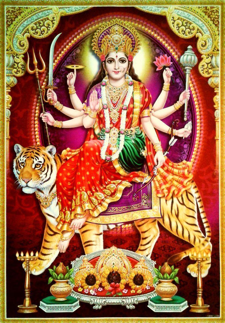791x1131 Ambaji Mata HD Wallpaper