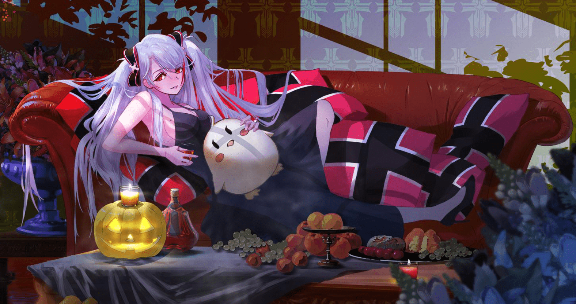 1880x995 Decided to try to make a Prinz Eugen wallpaper on wallpaper engine