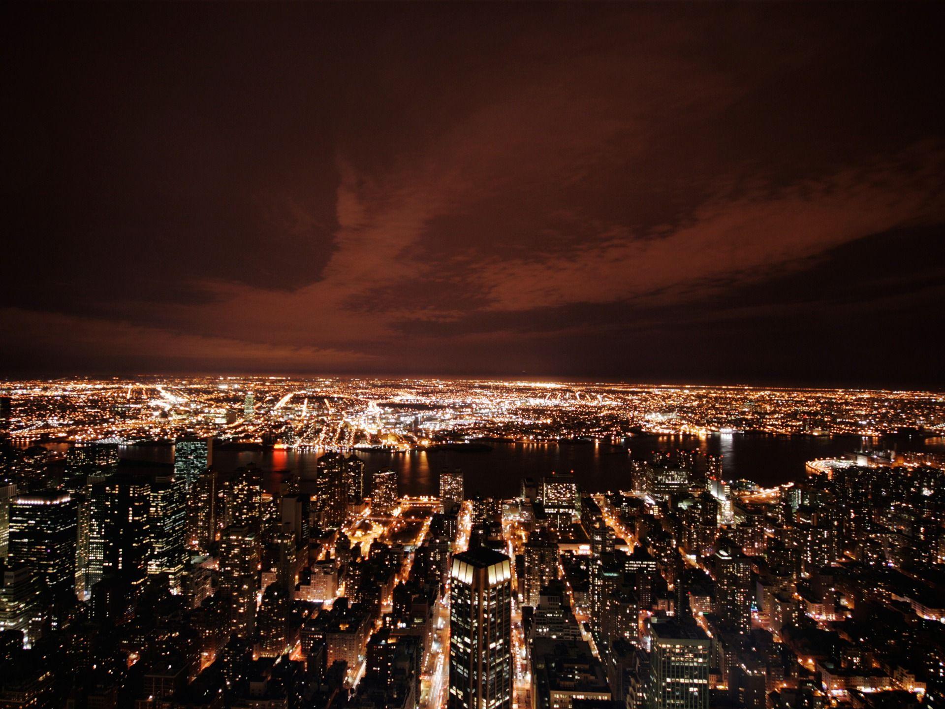 1920x1440 New York at night Wallpaper United States World Wallpaper in jpg format for free download