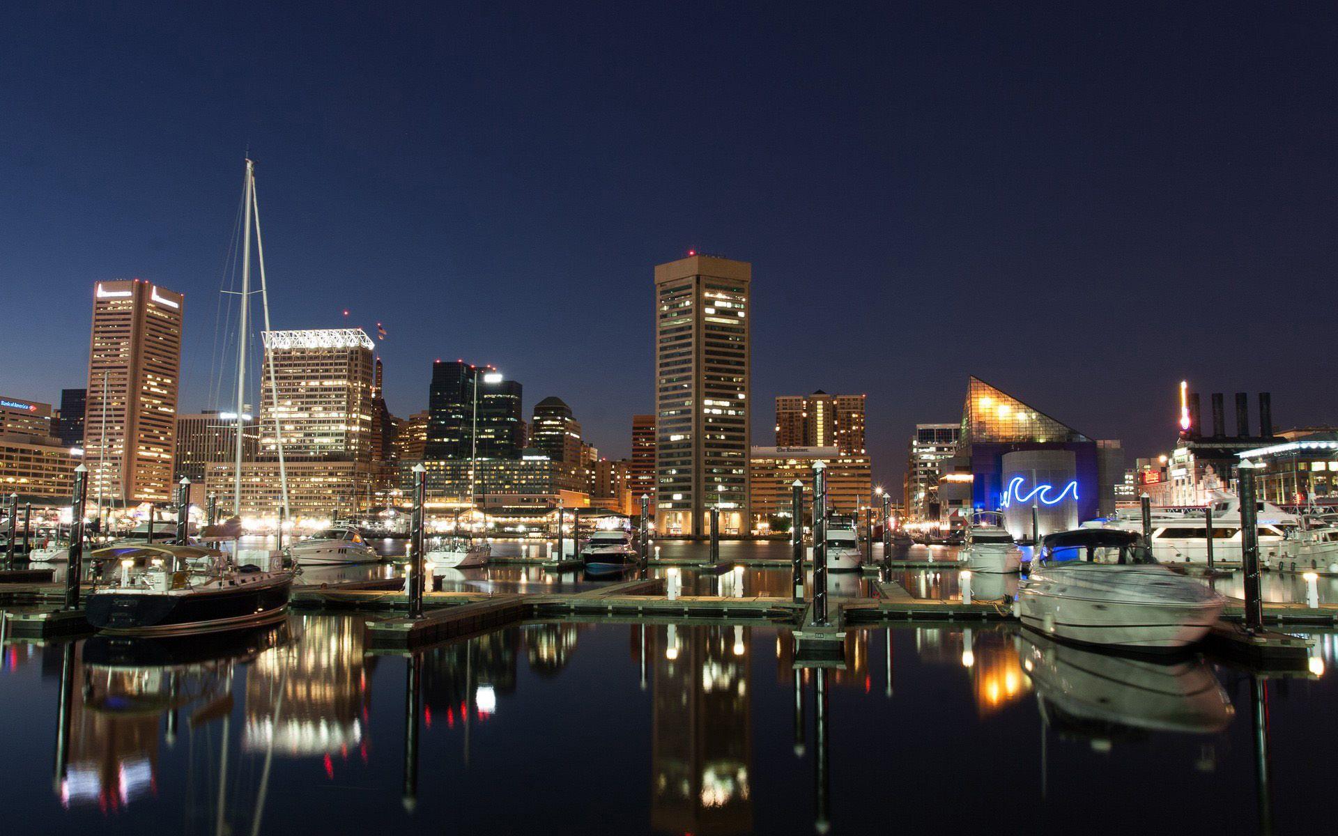 1920x1200 Baltimore harbor at night wallpaper wallpaper Eye Institute