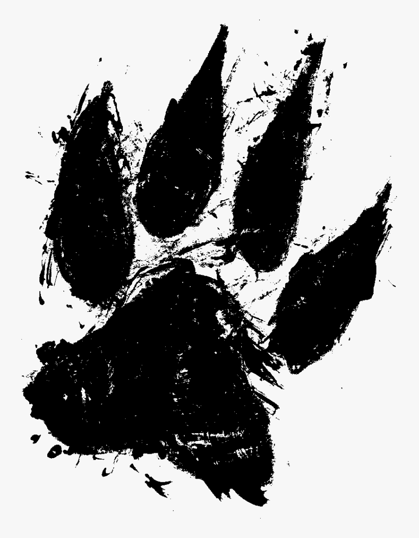860x1104 Wolf Paw Print Transparent, HD Png Download, Transparent Png Image