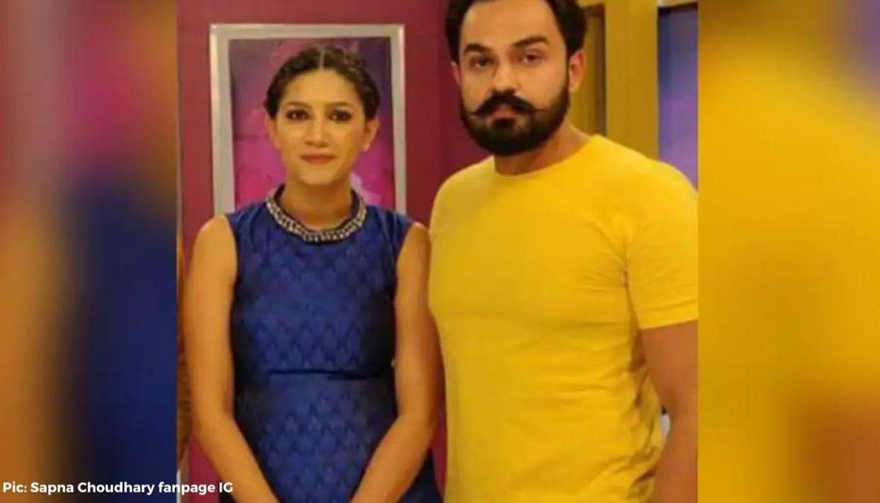 1242x710 Sapna Choudhary shares first photo with her husband Veer on Karwa Chauth