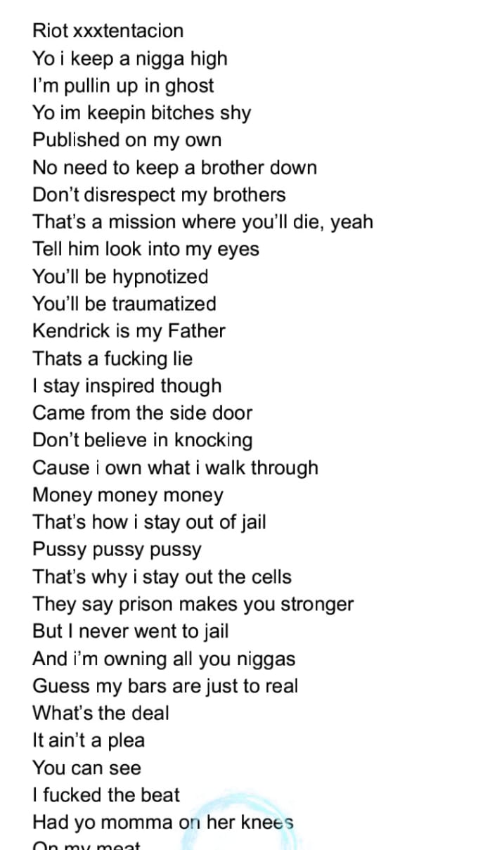 680x1209 Lyrics To Rap Song