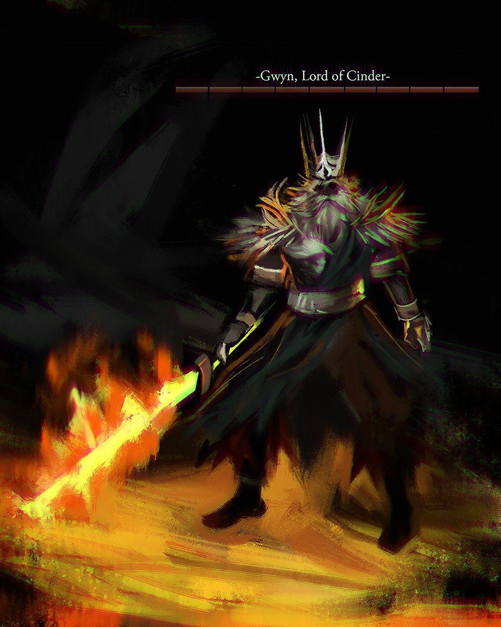 1000x1250 Dark Souls Gwyn Lord Of Cinder Fanart