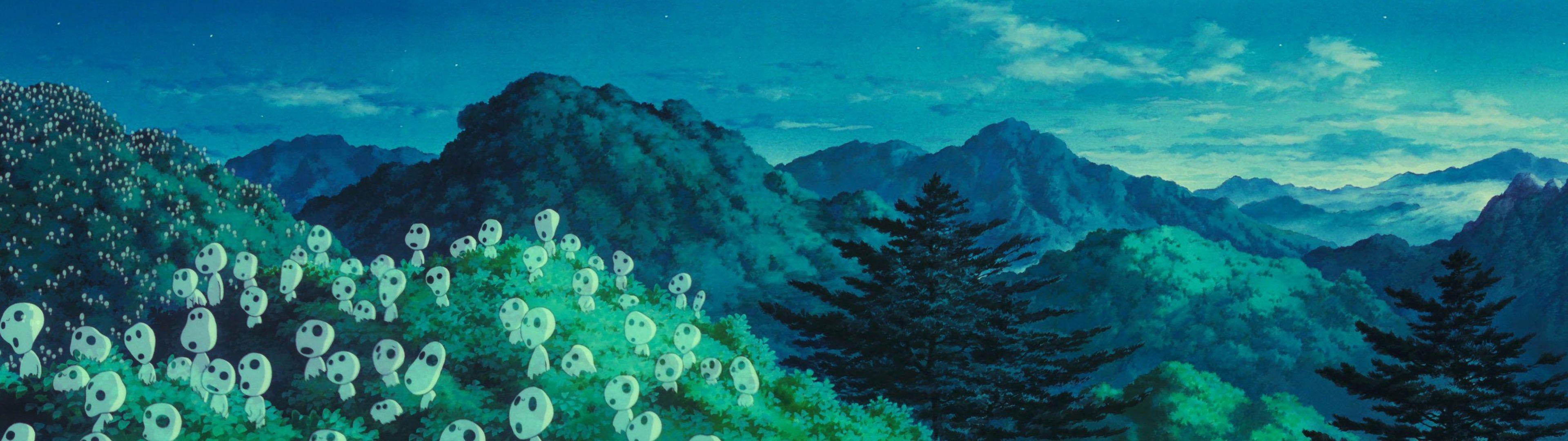 3840x1080 Dual Monitor Wallpaper Of Kodama. [3840x1080] (xpost From R Multiwall)