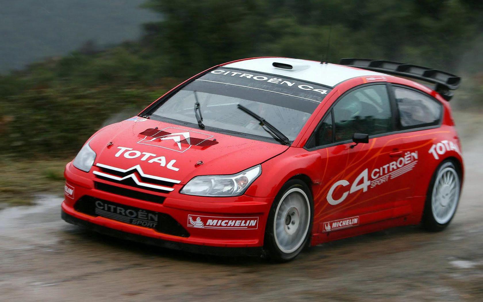 1680x1050 Wallpaper Citroen C4 WRC, Citroen C Citroen, rally, rain desktop wallpaper Cars