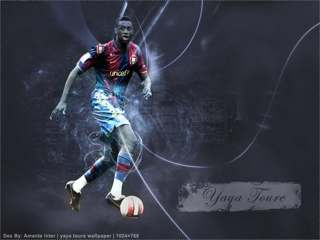 1024x768 Yaya Toure Football Wallpaper