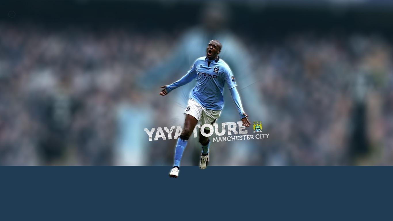 1366x768 Yaya Toure Football Wallpaper