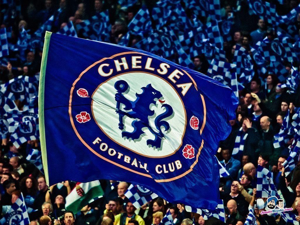 1024x768 Chelsea Fc Flag Wallpaper