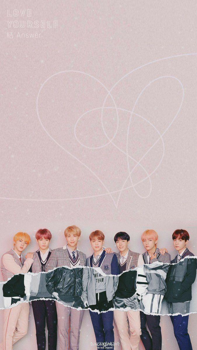 675x1200 Answer BTS Logo Wallpaper