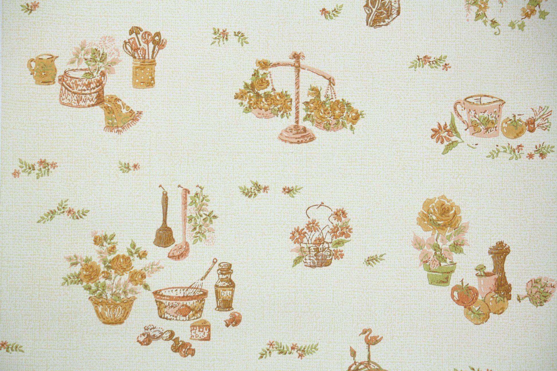 1944x1296 1960s Kitchen Vintage Wallpaper