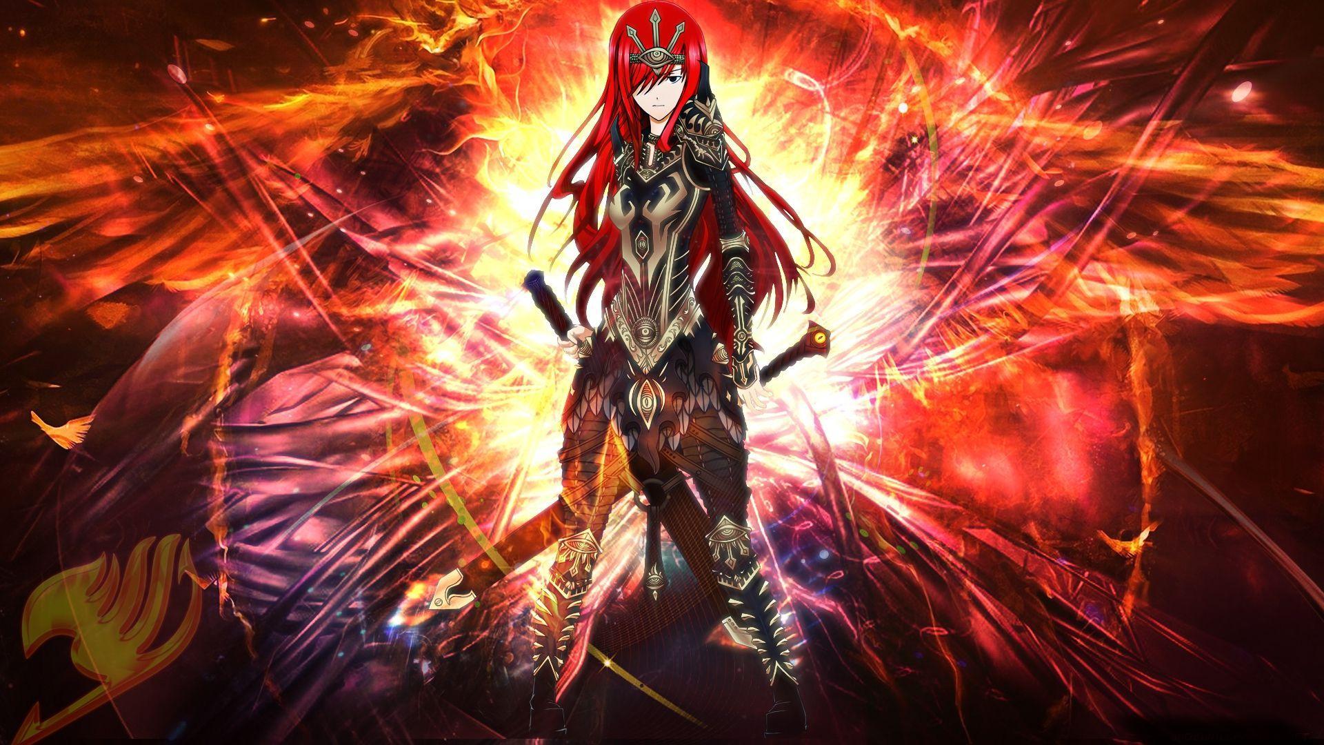 1920x1080 Erza Scarlet HD Wallpaper