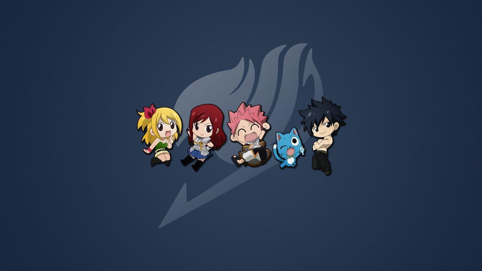 1600x900 Free download Fairy Tail Guild Logo Chibi Lucy Heartfilia Erza Scarlet Natsu [1600x900] for your Desktop, Mobile & Tablet. Explore Awesome Fairy Tail Wallpaper. Anime Wallpaper Fairy Tail