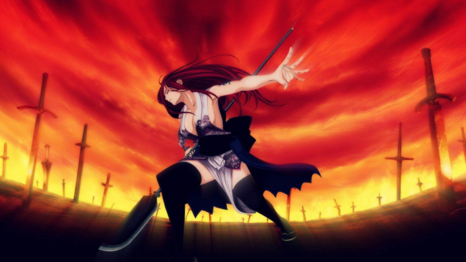 1920x1080 anime, Fairy Tail, Scarlet Erza Wallpaper HD / Desktop and Mobile Background