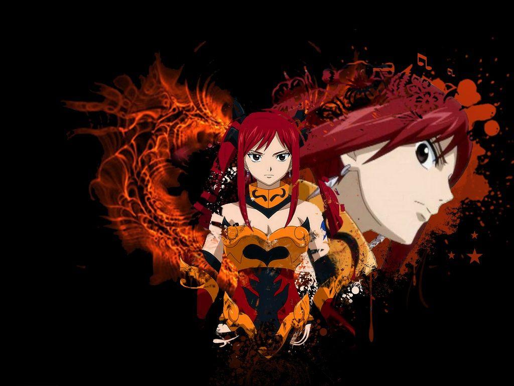 1024x768 Erza Scarlet HD Wallpaper