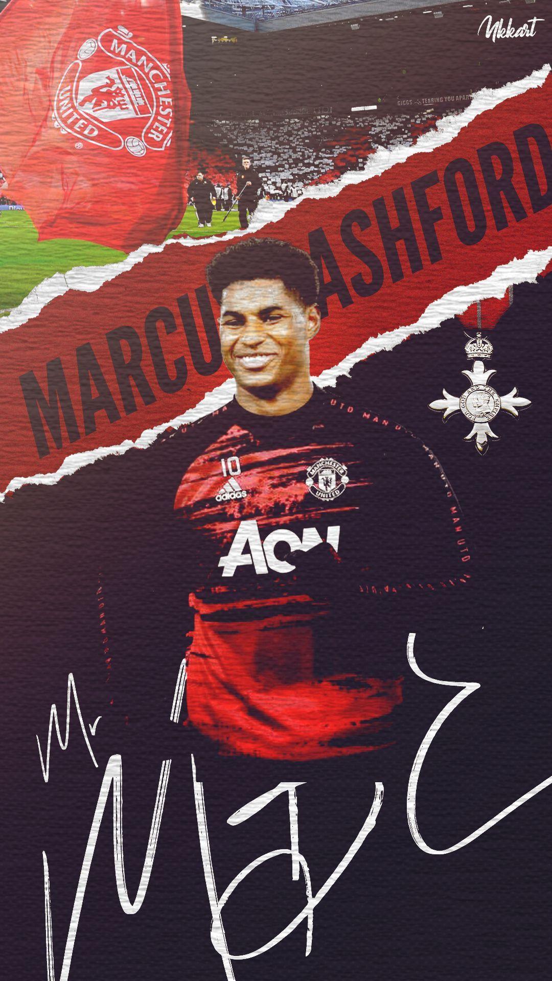 1080x1920 Manchester United 2021 Lockscreen Wallpaper by MKKART. Manchester united, Manchester united legends, Marcus rashford