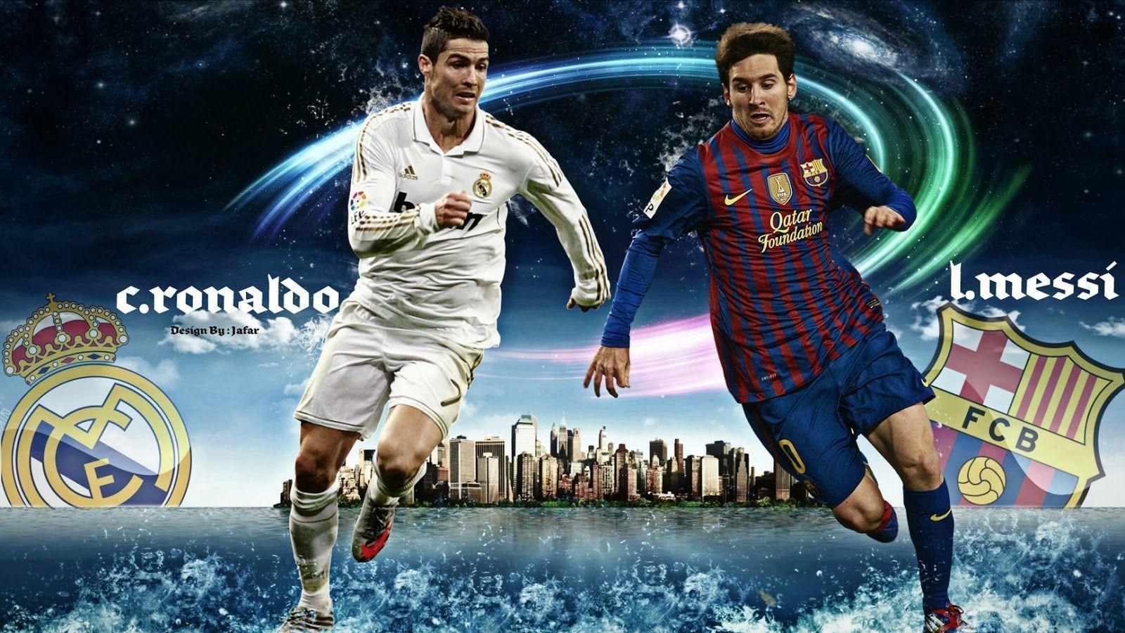 Download wallpapers Cristiano Ronaldo and Lionel Messi 4k blue neon  lights football stars soccer CR7 Lionel Messi Cristiano Ronaldo for  desktop with resolution 3840x2400 High Quality HD pictures wallpapers
