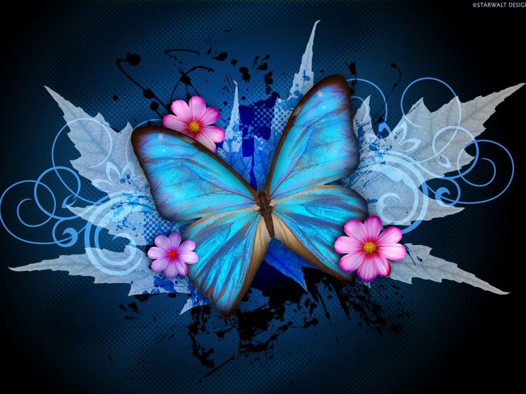 1024x768 Free download Blue Butterfly Abstract Wallpaper 11007 Wallpaper Cool [1024x768] for your Desktop, Mobile & Tablet. Explore Cool Butterfly Wallpaper Free. Free Butterfly Wallpaper for Computer, Free Butterfly Image Wallpaper