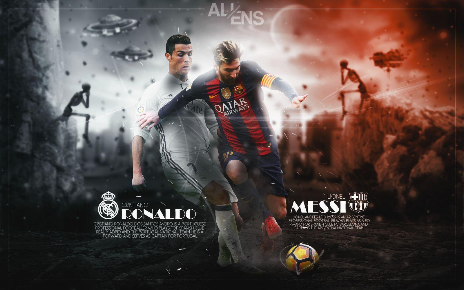 Messi vs Cristiano Ronaldo Wallpapers - Top Free Messi vs Cristiano ...