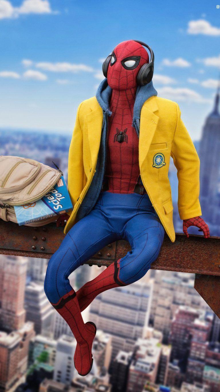 768x1365 New Spider Man Homecoming Wallpaper