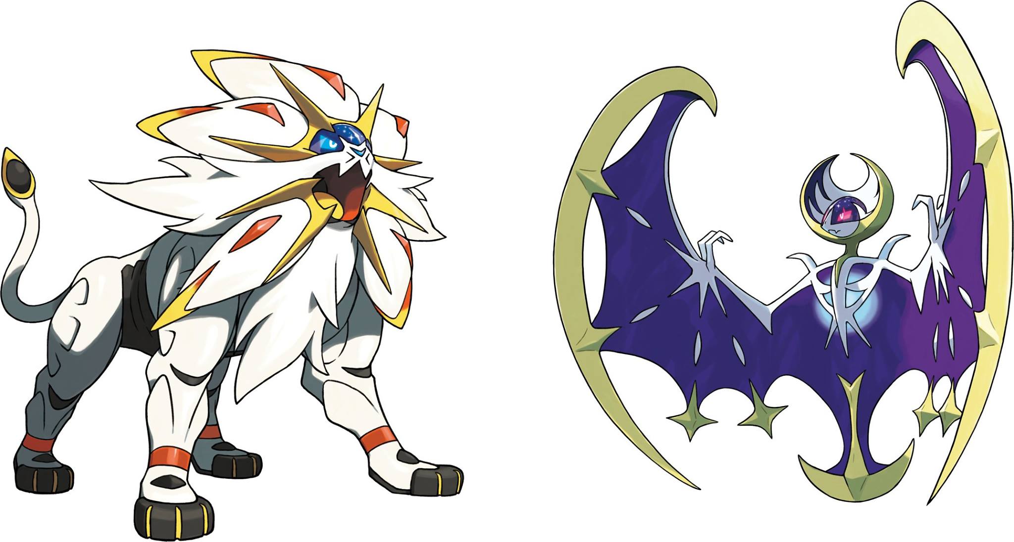 2048x1096 Solgaleo & Lunala artworkémon Photo