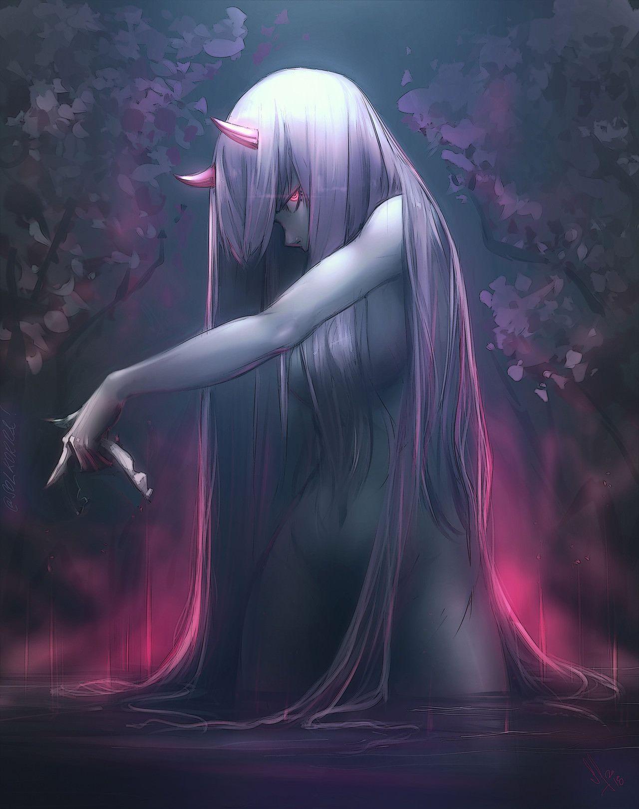 1280x1619 Zero Two Dark Wallpaper