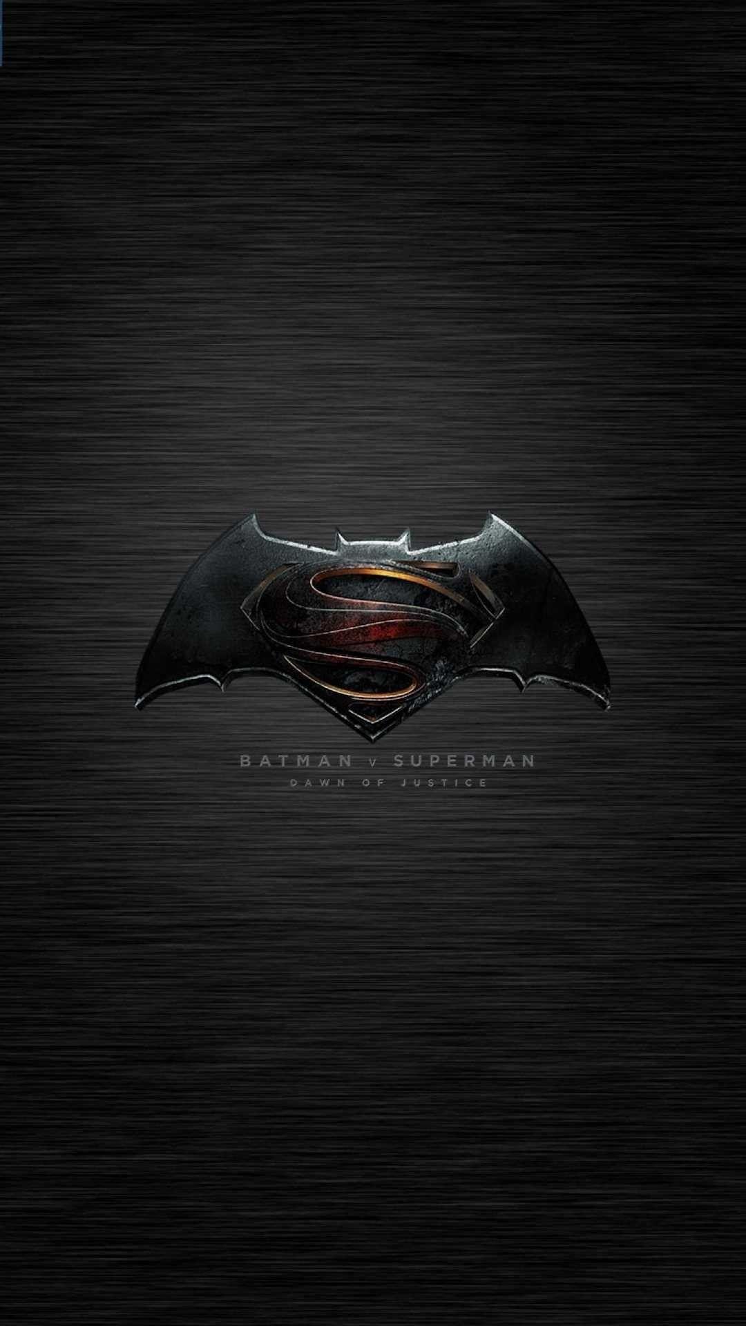 1080x1920 Superman and Batman Logo Wallpaper background picture