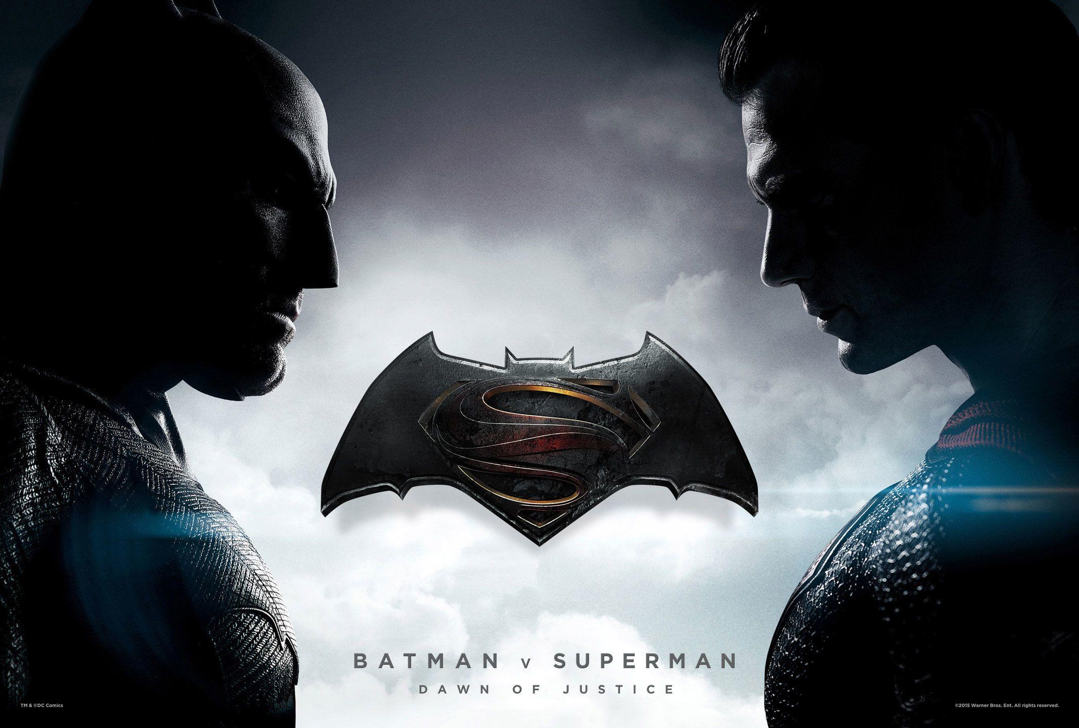 2134x1440 Batman V Superman Logo Wallpaper