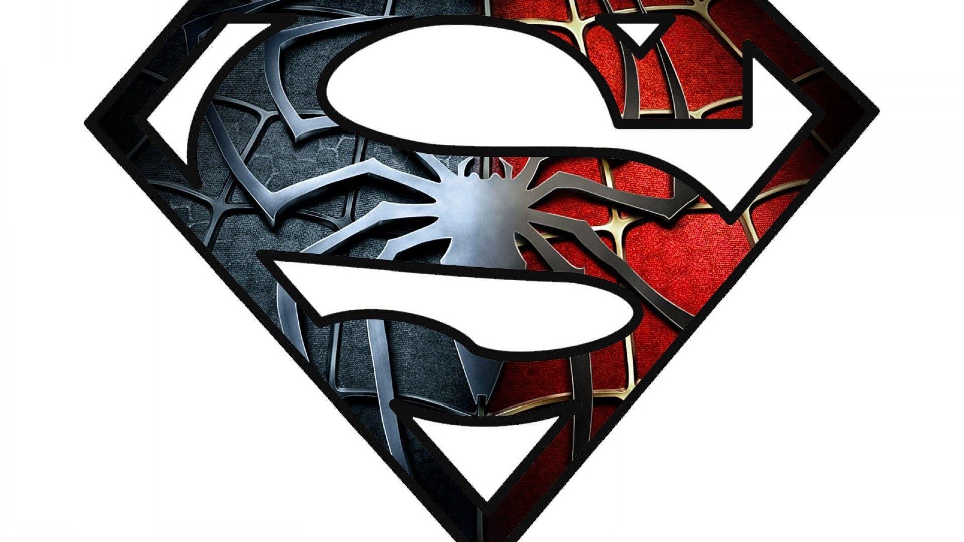 1920x1080 Superman Logo Wallpaper Vs Spiderman Logo