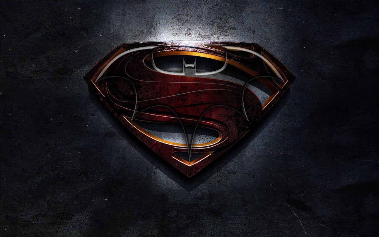 1280x800 Batman Vs Superman Logo Wallpaper